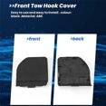 thumbnail image 5 of Front Bumper Tow Hook Cover Towing Hook Cap Trailer Cover for Toyota VIOS 2014 2015 2016 52721-0D050, 5 of 5