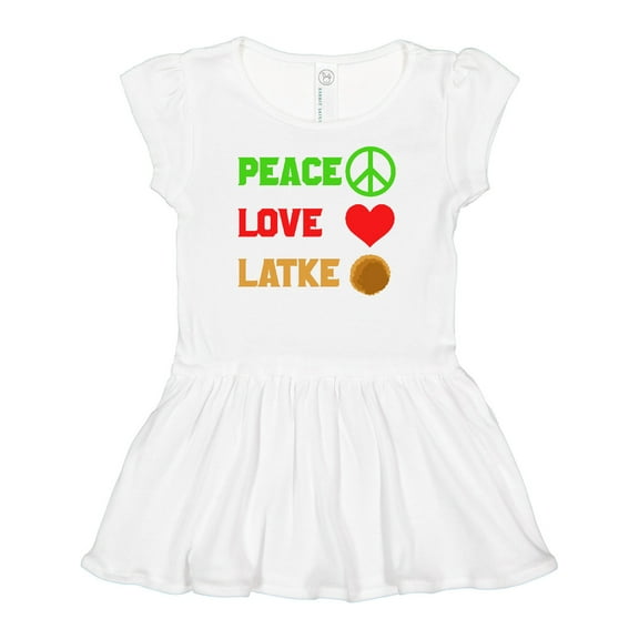 Inktastic Hanukkah Funny Latke Girls Baby Dress