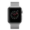 Apple Watch Series 2 - 38mm, WiFi - Space Gray with Silver Milanese Loop - Used