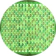 thumbnail image 1 of Ahgly Company Indoor Round Abstract Green Contemporary Area Rugs, 4' Round, 1 of 1