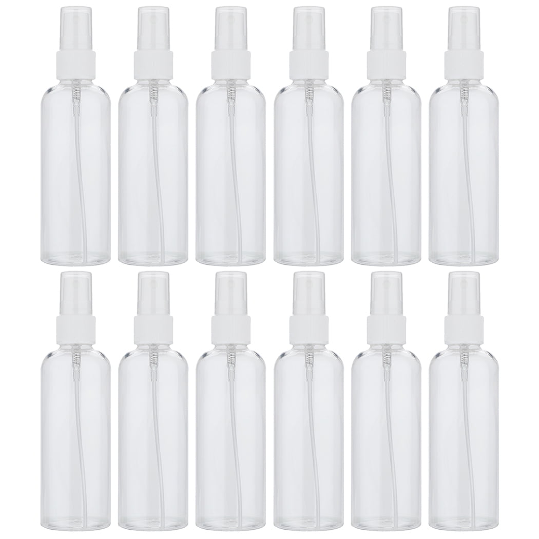 Coofit 12PCS Mist Spray Bottle 3.38oz Multiuse Clear Spray Bottle Water