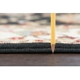 thumbnail image 4 of Traditional Area Rug (5'3'' Round) Oriental Black, Red Indoor Round Easy to Clean, 4 of 8