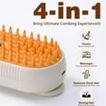 thumbnail image 3 of 4 in 1 Cat Steam Brush, Pet Hair Cleaning Comb for Shedding & Grooming, Water Sprayer for Long & Short Haired Pets, Silicone Massage Brush for Cat and Dog, Tangled & Hair Loss Remover, 3 of 7