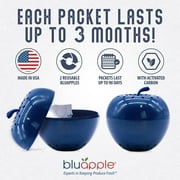 Bluapple Produce Saver Refrigerator Accessories Blue Reusable Activated Carbon