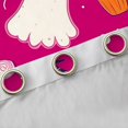 thumbnail image 4 of Homewish Halloween Witch Ghost Blackout Curtains Set of 2 (52x84 Each) for Girls, Cartoon Candy Cupcake Curtain, Hot Pink White Orange, 4 of 5