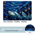 thumbnail image 2 of Shark Non-Slip Polyester Office Rugs: Machine Washable Game Mat and Door Carpet, 2 of 6