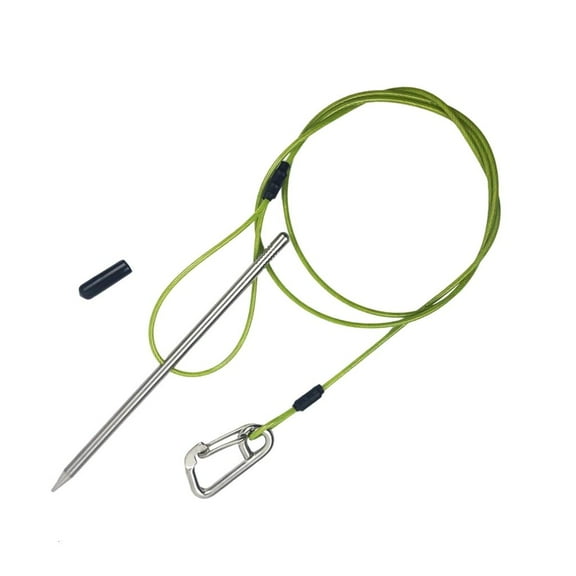 SIEYIO Fish Stringer Stainless Cable Fishing Big Game Fish Needle Hook Stringer Fish Holder for Diving Quick Handspear