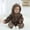Brown, variant on Delliss Baby Girls Boys Clothes Baby Rompers Soft Plush Hooded Button Romper Jumpsuit Infants Bodysuit