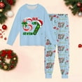 thumbnail image 2 of 67 shirt Festive Holiday Print Long Sleeve Pajama For K'ids B'oys Cozy Loungewear Soft Two Piece Outfit Family Matching Sleepwear, 2 of 3