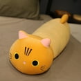 thumbnail image 3 of Almohada de felpa suave, bonito juguete de peluche en forma de C, almohada de sofá larga para niños, Abanopi Gris/50cm, 3 of 7