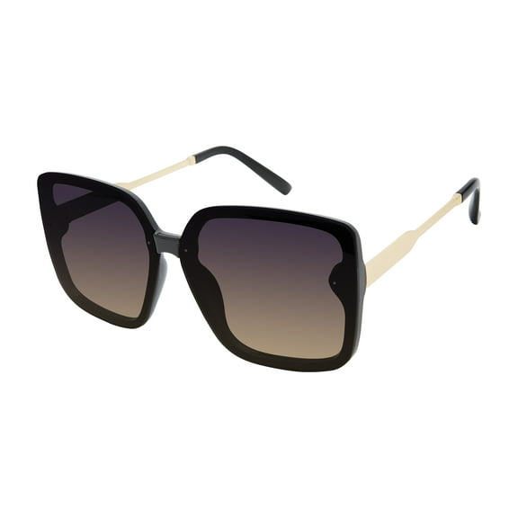 Rocawear Women's R3381 Oversized UV400 Protective Square Fashion Sunglasses, 63mm