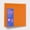 Orange, variant on 1.5" Clear View 3 Ring D Binder - 4 Pockets Polypropylene Binder Holds 375 Sheets