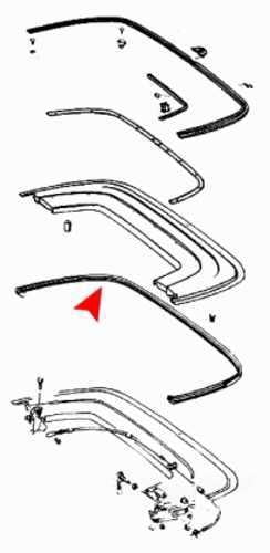 URO Parts 1137500177 Convertible Top Case Seal