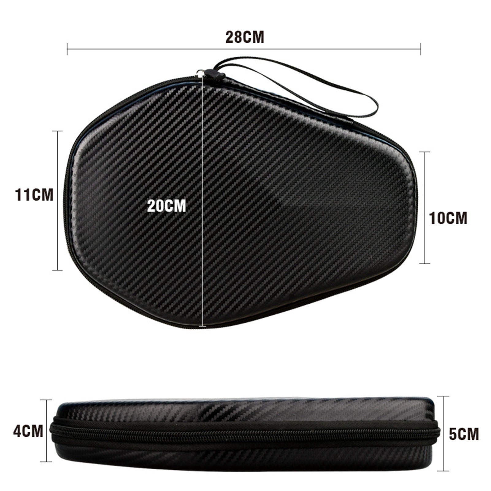 YIFAEUX Table Tennis Racket Cover Waterproof Ping Pong Paddle Storage Case Holder Hexagonal Racquet Bag for Home School Gym