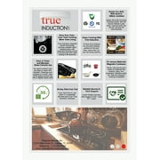 True Induction TI-1B Built-In 12 Single Induction Glass-Ceramic Cooktop, UL858 Certified, 1750W