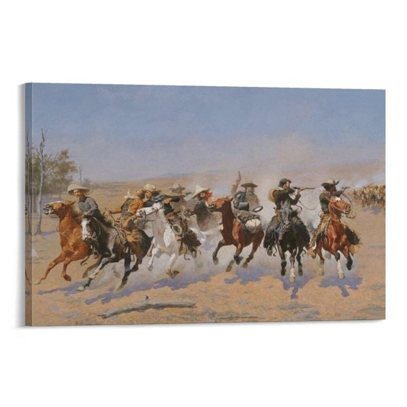 Charlie Russell Poster Canvas Poster Wall Art Picture Prints Hanging Photo Gift Decor Home Posters Artworks 24x36inch(60x90cm)