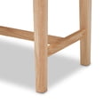 thumbnail image 4 of Baxton Studio Danyl Mid-Century Modern Oak Brown Finished Wood and Rattan Accent Bench,Wholesale Interiors, 4 of 7