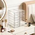 thumbnail image 5 of Acrylic Drawer Makeup Organizer with 10 Drawers, Set of 2 Office Desk Organizers Accessories, Clear Stackable Storage Drawers for Vanity, Countertop, Craft, Jewelry, Art Supply Organization, 5 of 9