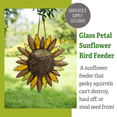 thumbnail image 6 of Glass Petal Sunflower Bird Feeder, 6 of 7