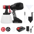 thumbnail image 1 of Zootealy 1200ml Lithium Battery Paint Sprayer with Adjustable Spray Flow and Shape, Safety Anti-Backflow Design - Includes 4 Nozzles, 2 Filters, Cleaning Tools, Viscosity Funnel, 2 Batteries, Charger, 1 of 6