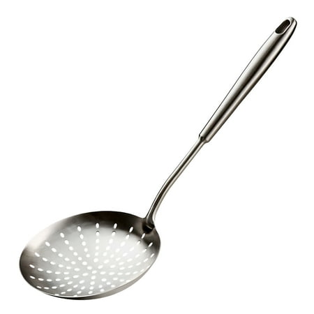 

Hi.FANCY Skimmer Slotted Spoon Rustproof Stainless Steel Slotted Spoon with Handle Kitchen Strainer Ladle