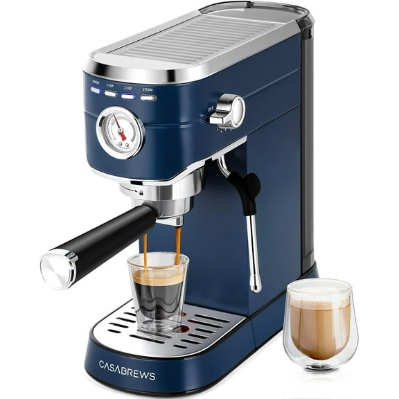 CASABREWS CM5418 20-Bar Espresso Machine and Coffee Maker, Royal Blue