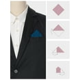 thumbnail image 3 of INSPIRE CHIC Men's Velvet Solid Color Pocket Square for Suit Formal, 3 of 4