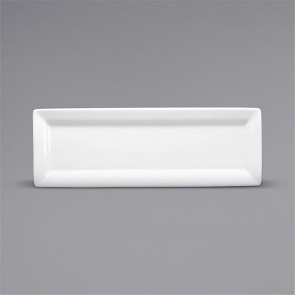 Buffalo F8010000415S Rectangular Porcelain Tray, Bright White