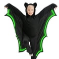 thumbnail image 4 of LIIPEE Kids Halloween Costumes Boys Girls Unisex Glow In The Dark Bat Onesies Dress Up Clothes,4-5 Years, 4 of 5