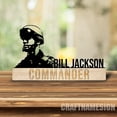 thumbnail image 2 of Craftnamesign Custom Wooden Soldier Military Desk Name Plate, Veteran Metal Nameplate for desk, 2 of 5