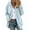 Light Blue coat for women, variant on Usmixi 2023 Sweatshirt Coat for Women Womens Fuzzy Fluffy Sherpa Coat Open Front Zipper Hoodie Fleece Coat Plus Size Casual Solid Cozy Plush Outwear with Pocket Winter Sweatshirt Coat