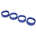 thumbnail image 4 of Center Console Knob Trim, AC Switch Ring Rustproof Dustproof Aluminium Alloy Protective Anti Scratch Fashion  For Car Blue, 4 of 8