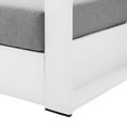 thumbnail image 5 of Modway Tahoe Outdoor Patio Powder-Coated Aluminum Armchair in White Gray, 5 of 8