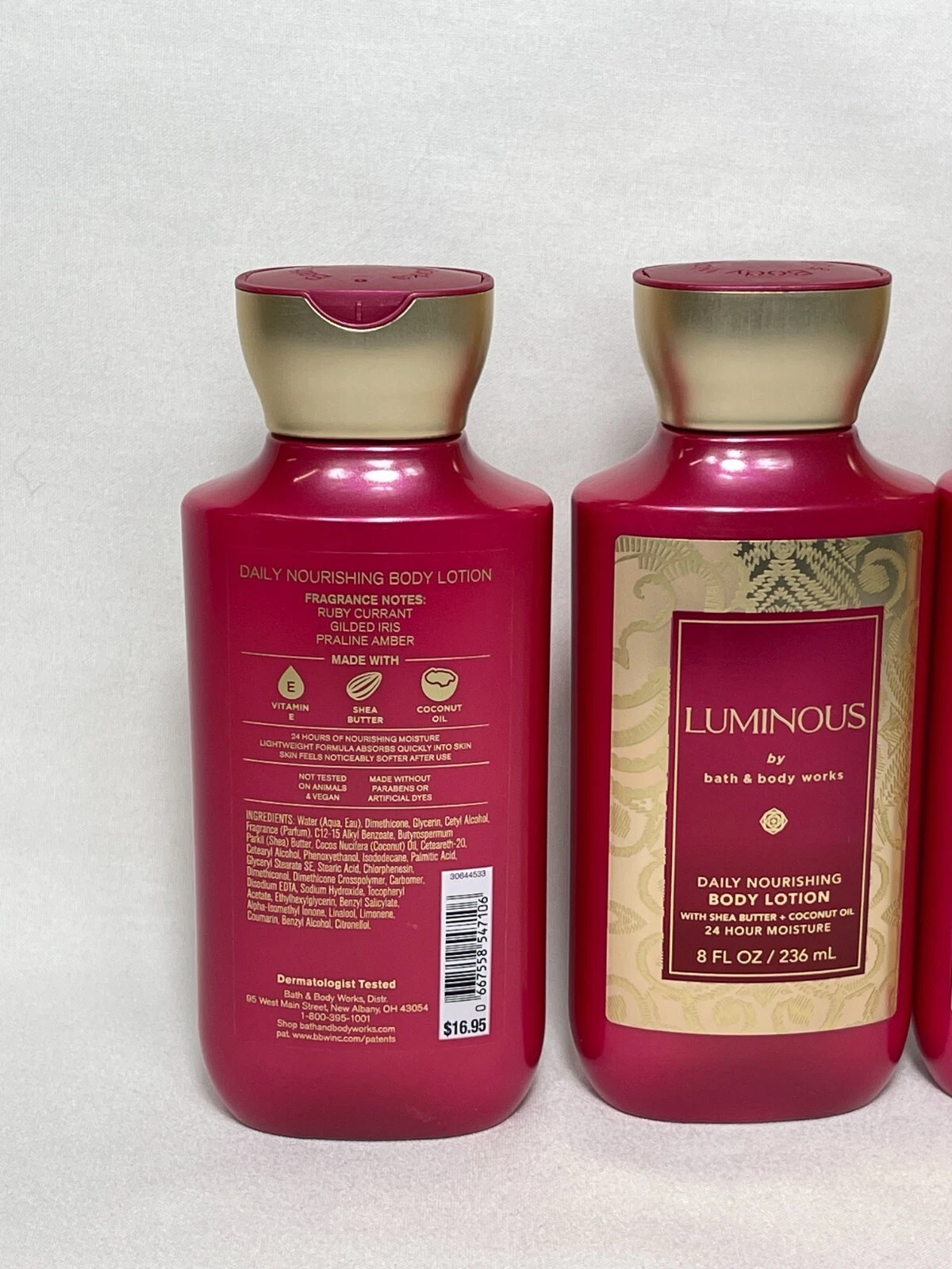 Bath & Body Works Luminous Body Lotion, Ruby Currant Scent, 8 fl