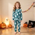 thumbnail image 2 of 4-5 Years Tween Halloween Pajama Set Long Sleeve Pants Sleepwear Outfits Halloween Pj Set Bluey Halloween Costume, 2 of 9