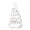 White bead Christmas, variant on Christmas Tree Tabletop Ornament Wooden Beaded Miniature Christmas Tree For Mantels Shelf Desktop Holiday Decoration