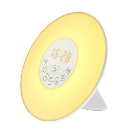Sunrise Alarm Clock Light - Bestech Wake_Up Light Alarm Clock with Sunrise Simulation_ 6 Natural Sounds and FM Radio