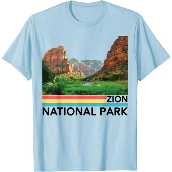 Vintage Zion National Park Retro Mountain Graphic Unisex T-Shirt for Men Women Kids Toddler