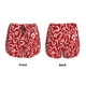 thumbnail image 3 of Balery Question Marks1 Pantalones cortos deportivos para mujer con forro y dos bolsillos, elásticos, para entrenamiento, gimnasio, yoga-X-Large, 3 of 7