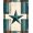 Teal Brown Beige, Pattern 19, variant on ODIKA 8'x10' Washable Area Rug Non-Slip Chair-Friendly Mat Teal Farmhouse Stars Distressed Plank Motif Terracotta Round for Dining Room, Large Office, Lounge