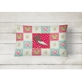 thumbnail image 2 of Carolines Treasures CK5381PW1216 English Pouter Pigeon Love Canvas Fabric Decorative Pillow, Red, 12H x16W, multicolor, 2 of 3