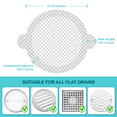 thumbnail image 2 of Aire Allure Disposable Shower Drain Hair Catcher Mesh Stickers, 25 Pack, 2 of 6