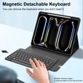 thumbnail image 4 of Funda de teclado KVAGO para iPad Pro 13" M4 2024 Bluetooth, 4 of 7