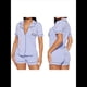 thumbnail image 2 of Conjuntos de Pijama para Mujer, Conjuntos Casuales, Pijamas con Botones, Pantalones Cortos y Mangas , Conjuntos de Pijama para Mujer Púrpura S, 2 of 8