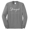 thumbnail image 2 of Wild Bobby Stronger Than Cancer Distressed Breast Cancer Awareness Men Long Sleeve Shirt, Heather Grey, Large, 2 of 6