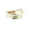 Louis Vuitton ( Runway ) White Leather Belt 215668