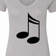 thumbnail image 4 of Inktastic Music Notes for the Music Lover Women's V-Neck T-Shirt, 4 of 5