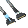 thumbnail image 5 of Cable Adaptador de Datos de Servidor PCIE5.0 MCIO SFF-8654 8I 5.0 PCIE de 74 Pines A MCIO 865 Slimline SAS, Accesorios para PC, 0,5 M, 5 of 5