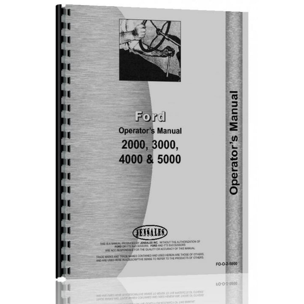 Ford 3000 Tractor Operators Manual - Walmart.com - Walmart.com