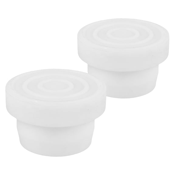 MEIBUTYUP 2-Pack White Rubber Bumper Caps Replacement for Pool Ladder Accessories, Swimming Pool Ladder Parts